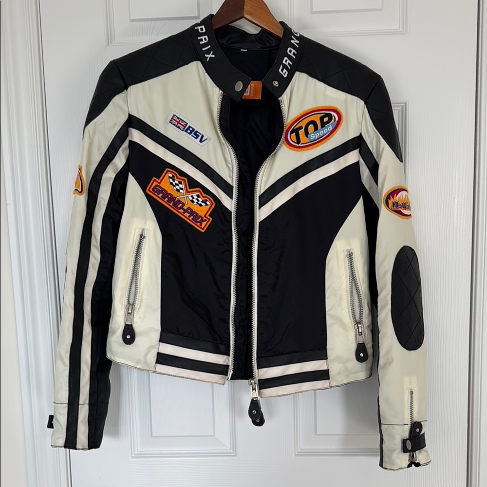 Wonder Team Y2K Vintage Racing Moto Jacket